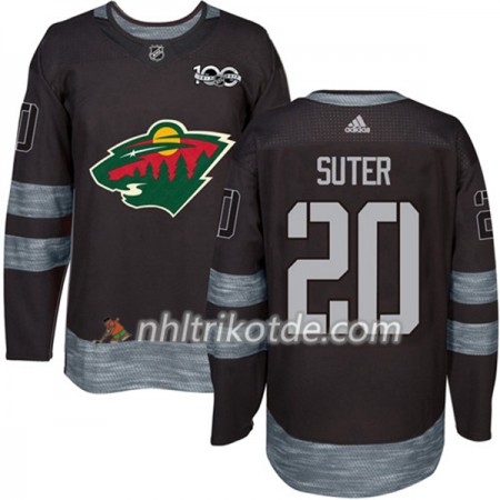 Minnesota Wild Trikot Ryan Suter 20 1917-2017 100th Anniversary Adidas Schwarz Authentic - Herren